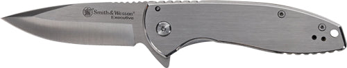 S&w Knife Executive Platinum - 3" Ss/ss Drop Point W/pkt Clip