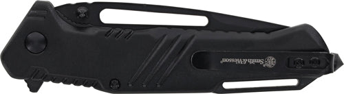 S&w Knife Extreme Ops 3" Tanto - W/glass Breaker Black/black