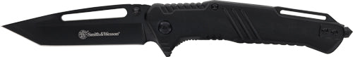 S&w Knife Extreme Ops 3" Tanto - W/glass Breaker Black/black