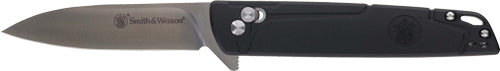 S&w Knife 24/7 Crossbar Folder - 3.25" Ss/black Gentleman Carry