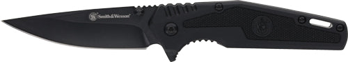 S&w Knife S.w.a.t Spring Asst - 3" Black/black Liner Lock