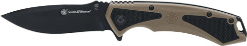 S&w Knife Extreme Ops Spring - Ast 3.25" Black/poly Grip