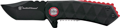 S&w Knife 24/7 Spring Assist - 1.9" Black/black Liner Lock
