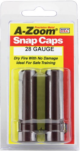 A-zoom Metal Snap Cap 28ga. - 2-pack