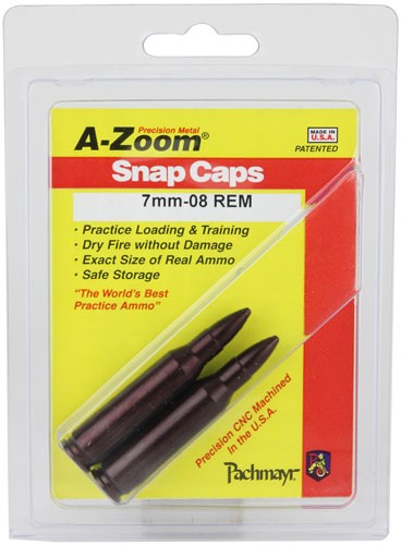A-zoom Metal Snap Cap 7mm-08 - Remington 2-pack