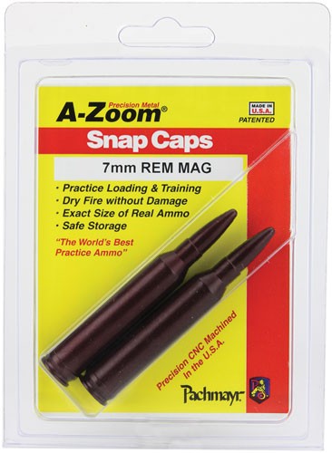 A-zoom Metal Snap Cap 7mm - Rem Magnum 2-pack