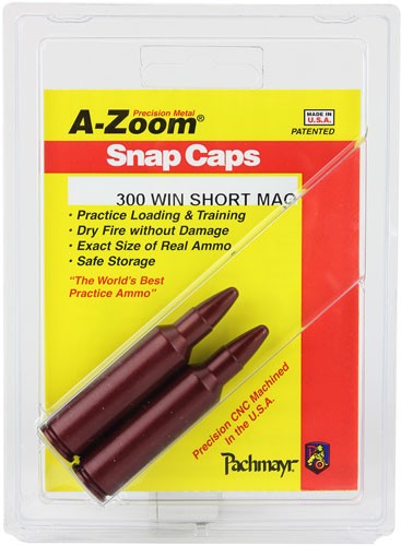 A-zoom Metal Snap Cap - .300 Win. Short Magnum 2-pack