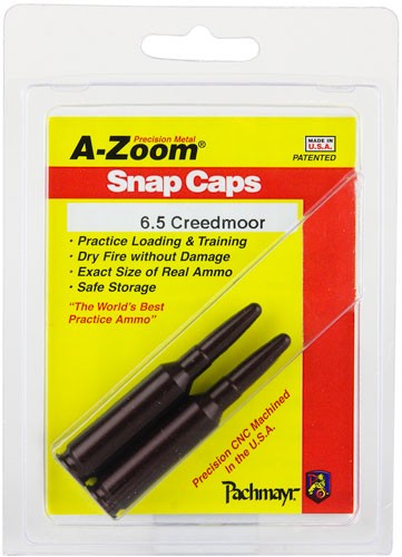 A-zoom Metal Snap Cap - 6.5 Creedmoor 2-pack
