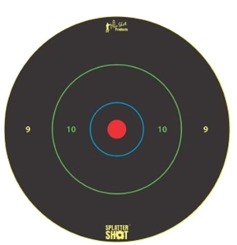 Splatter Shot Target 12" - Bullseye Multi-color 5pk 1
