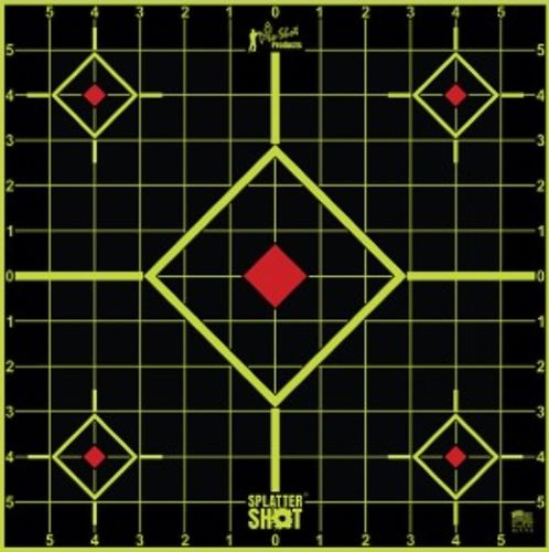 Splatter Shot Target Sight-in - 12" Green Peel/stick 12ea 1