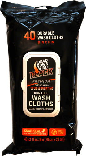 Ddw Black Premium Wash Cloths - 40ct