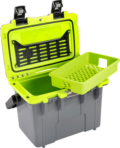 Pelican Coolers Im 14 Quart - Dkgray/green W/dry Storage 3