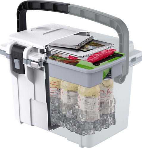 Pelican Coolers Im 14 Quart - White/gray W/dry Storage 3