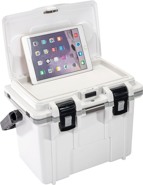 Pelican Coolers Im 14 Quart - White/gray W/dry Storage 4
