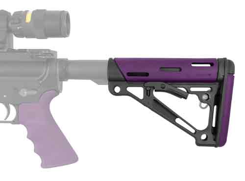 Hogue Ar-15 Collapsible Stock - Purple Rubber Mil-spec 3