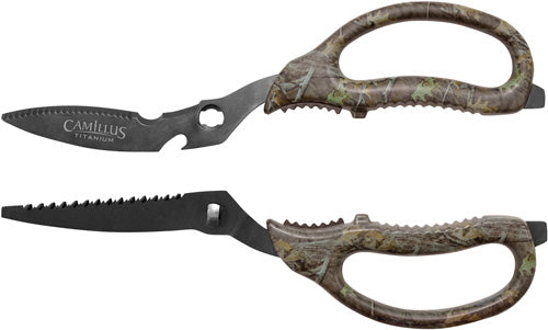 Camillus Game Shear 8.75" - Multi-function Serrated Camo