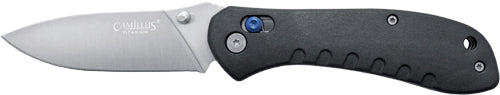 Camillus Rovax Folding Knife - 3.25" Ss Blade Nylon Black