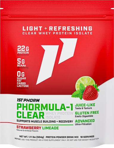 1st Phorm Phormula 1 Clear - Protein Powder Straw Limeade