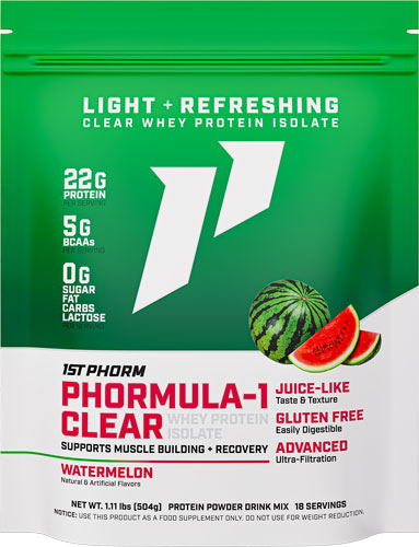 1st Phorm Phormula 1 Clear - Protein Powder Watermelon 1