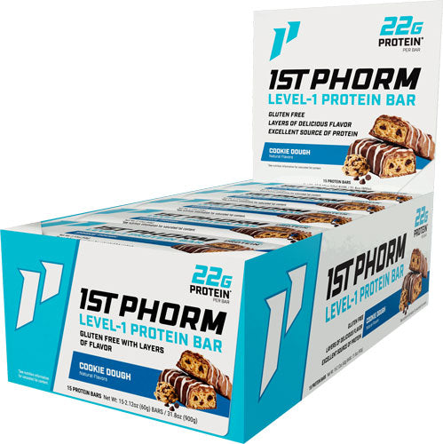 1st Phorm Level 1 Bar - Cookie Dough 15 Bars