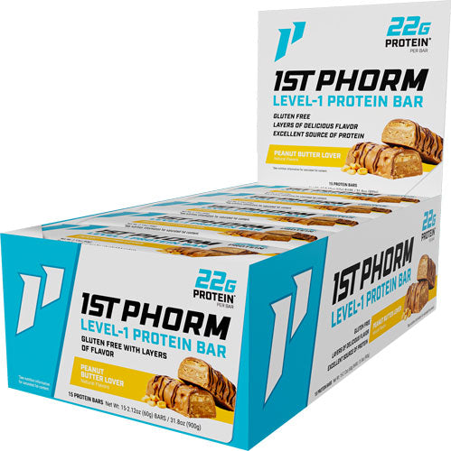 1st Phorm Level 1 Bar - Peanut Butter Lover 15 Bars