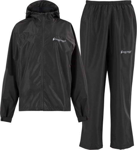 Frogg Toggs Women's Vapor Rain - Suit Black Lg/xl