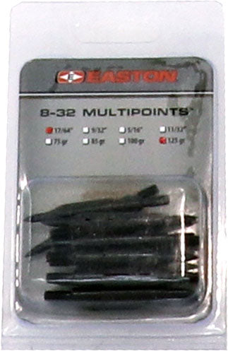 Easton Multi Points 125 Grain - 17/64" 12 Pack Field Points 3