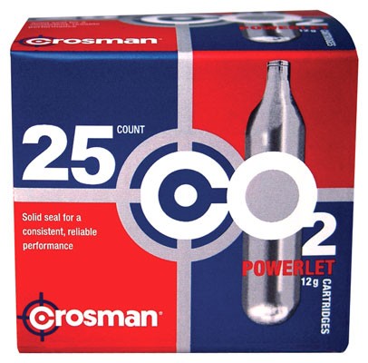 Crosman C02 Powerlet Bulk Pack - 25 Powerlets