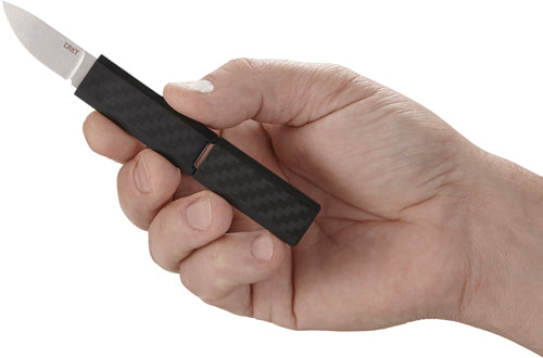 Crkt Scribe 1.74" Plain Edge - Fixed Blade W/cover Cap Black