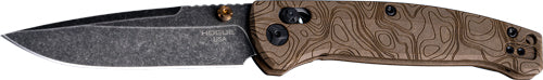 Hogue Mysto 3.4" Able Lck Fldr - Clip Point Stonewash Earth 1