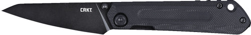 Crkt Straight 2.6" Plain Edge - Black/black G10 D2!