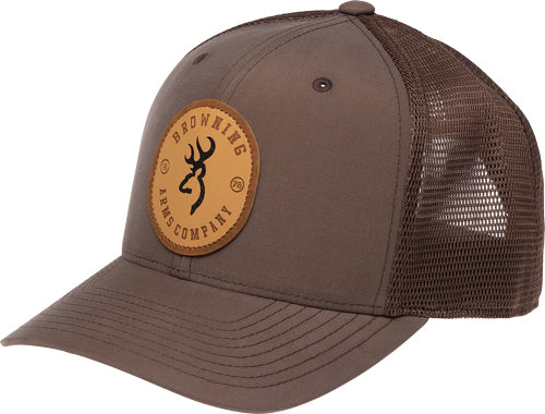 Browning Cap Selman Leather - Circle Patch Brown