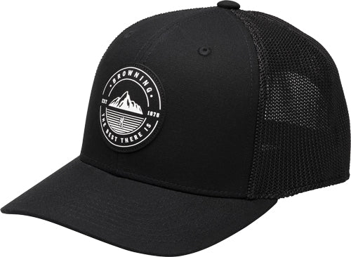 Browning Cap South Slope Mesh - Back Bg Circle Logo Charcoal