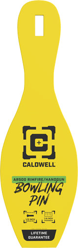 Caldwell Ar500 Rimfire Bowling - Pin Target 1/4" Yellow