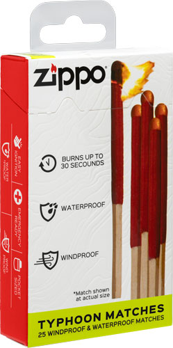 Zippo Typhoon Matches 25 - Windproof & Waterproof Matches