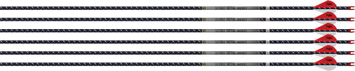 Easton Arrow 4mm Fmj 400 - 6-pack W/ 2" Blazer Vanes!