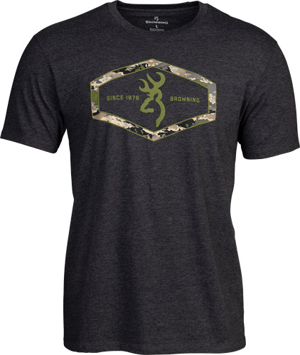 Browning Ss T-shirt Browning - Hexlock Dark Gray Xxlarge 2