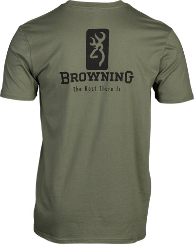 Browning Ss T-shirt Emblem - Military Green Xlarge 1