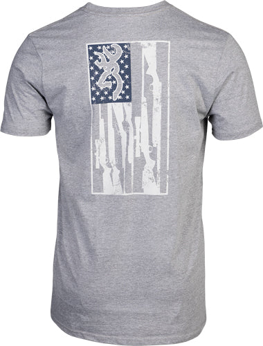 Browning Ss T-shirt Browning - Legacy Flag Hthr Gray Xxlarge 1