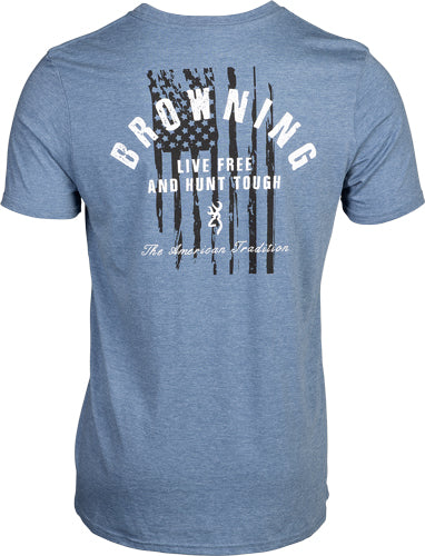 Browning Ss T-shirt Hunt Tough - Blue Large 1