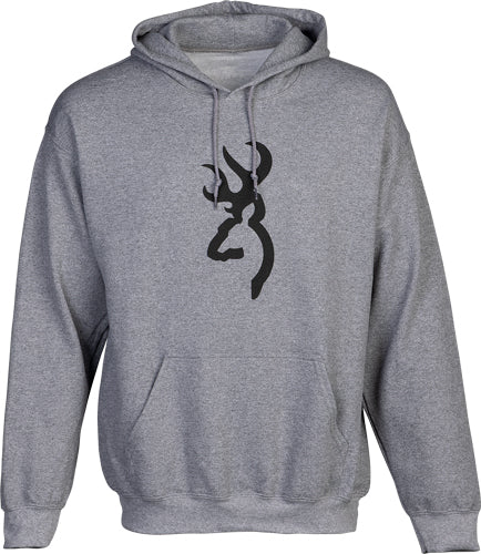Browning Hoodie Branded Buck - Mark Heather Gray Xlarge 2