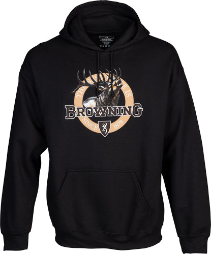 Browning Hoodie Vintage Emblem - Elk Black Xxlarge 2