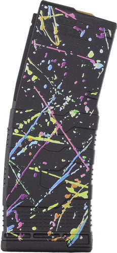 Amend2 Ar-15 Magazine 5.56x45 - 30rd Poly Mod3 Neon Splatter