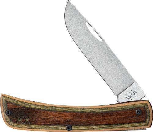 Case Knives Crossroads Series - Brown/green Lam Sod Buster Jr