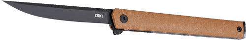 Crkt Ceo Flipper 3.3" Plain - Edge Desert Tan/black Aus8