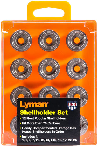 Lyman X-shellholder 12 Piece - Set & Storage Box