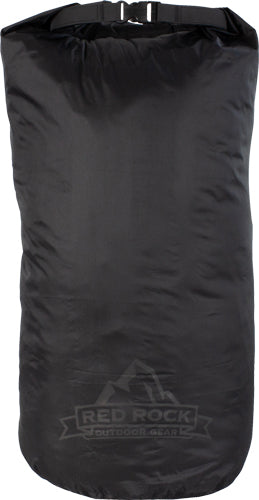 Red Rock Roll Top Dry Bag - 25 Liter Waterproof Black