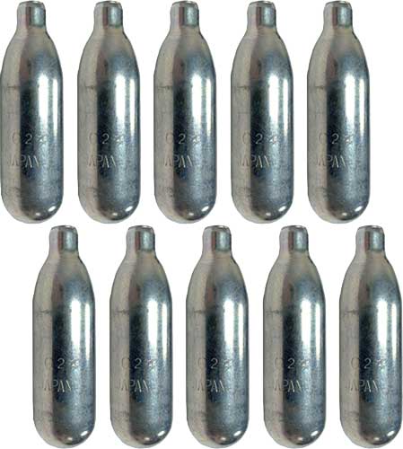 Byrna 8 Gram Co2 Cartridges + - Oiler 10 Pack Fits Cl & Sd
