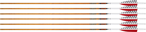 Easton Arrow 6.5 Carbon Legacy - 600 4" Feather Left Heli. 6pk