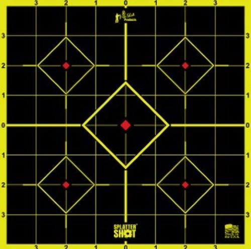 Splatter Shot Target Sight-in - 8" Green Peel/stick 6ea 1